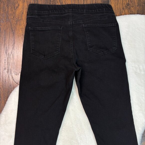 Old Navy Pull-On Jeggings 14 Long Rockstar Skinny Black Stretch Elastic Waist - Picture 5 of 11